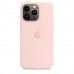 Чохол iPhone 13 Pro Silicone Case with MagSafe /chalk pink/