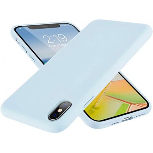 Чохол iPhone XS Silicone Case Full /sky blue/