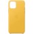  Чохол для iPhone 11 Leather Case copy /yellow/