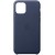  Чохол для iPhone 11 Pro Leather Case copy /midnight blue/