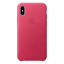 Чохол для iPhone 11 Pro Max Leather Case copy /pink fuchsia/