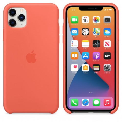 Чохол для iPhone 11 Pro Max Silicone Case copy /coral/