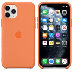 Чохол для iPhone 11 Pro Max Silicone Case Full /papaya/
