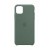  Чохол для iPhone 11 Pro Max Silicone Case OEM /pine green/