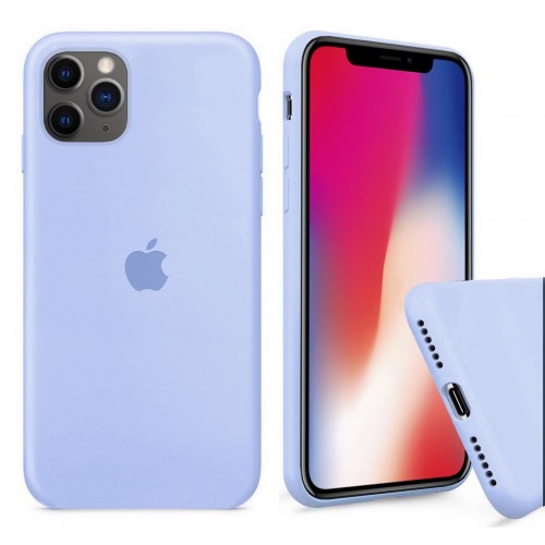  Чохол для iPhone 11 Pro Silicone Case Full /lilac cream/