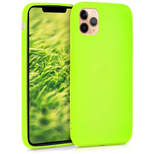  Чохол для iPhone 11 Pro Silicone Case Full /lime green/