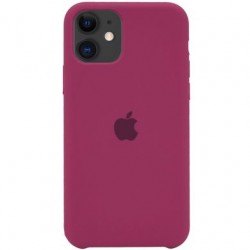  Чохол для iPhone 11 Silicone Case copy /rose red/