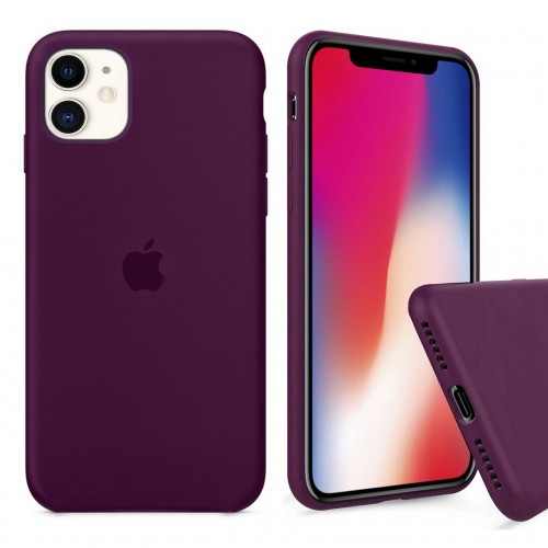 Чохол для iPhone 11 Silicone Case Full /marsala/