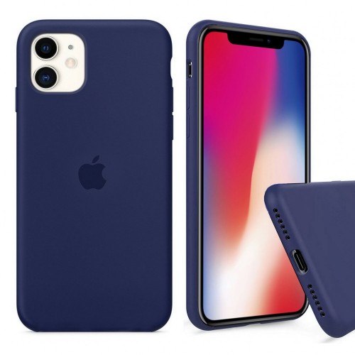 Чохол для iPhone 11 Silicone Case Full /midnight  blue/