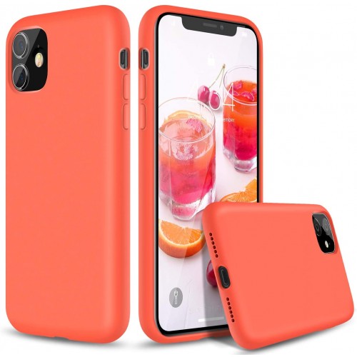 Чохол для iPhone 11 Silicone Case Full /orange/