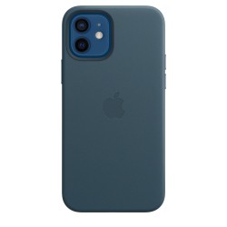  Чохол для iPhone 12/12 Pro Leather Case OEM with MagSafe /baltic blue/