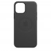  Чохол для iPhone 12/12 Pro Leather Case OEM with MagSafe /black/