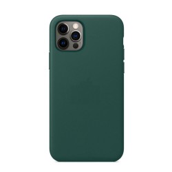  Чохол для iPhone 12/12 Pro Leather Case OEM with MagSafe /forest green/