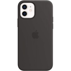  Чохол для iPhone 12/12 Pro Silicone Case OEM with MagSafe /black/