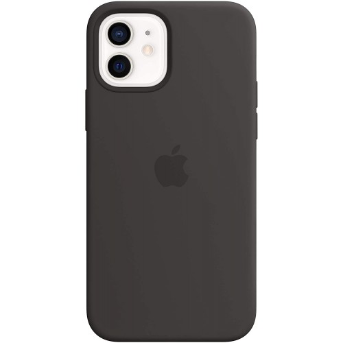  Чохол для iPhone 12/12 Pro Silicone Case OEM with MagSafe /black/
