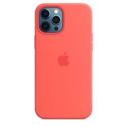  Чохол для iPhone 12/12 Pro Silicone Case OEM with MagSafe /pink citrus/