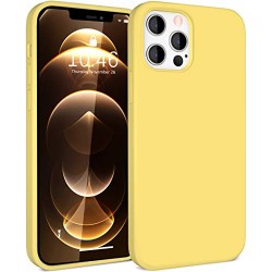  Чохол для iPhone 12/12pro Silicone Case Full /canary yellow/