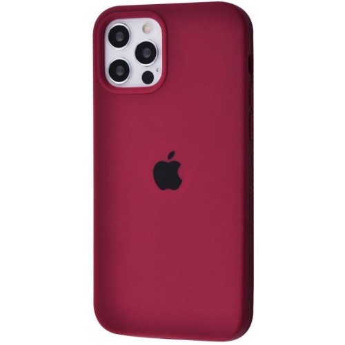  Чохол для iPhone 12/12pro Silicone Case Full /marsala/