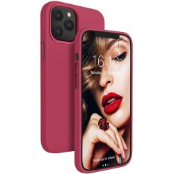  Чохол для iPhone 12/12pro Silicone Case Full /rose red/