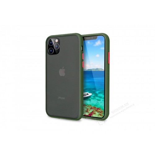  Чохол для iPhone 12 /5,4''/ Gingle series /green red/