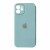  Чохол для iPhone 12 /5,4''/ Glass Pastel Full Camera /sky blue/