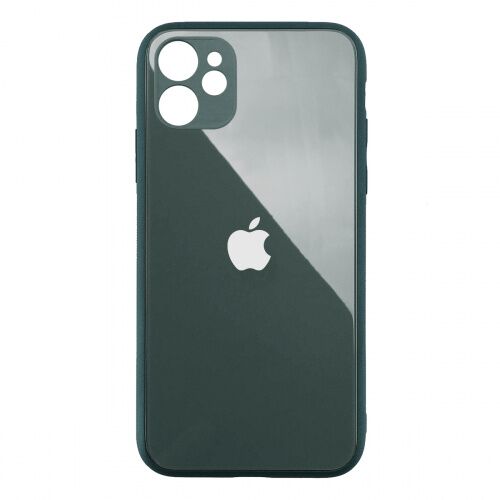  Чохол для iPhone 12 /6,1''/ Glass Pastel Full Camera /pine green/