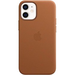 Чохол для iPhone 12 Mini Leather Case OEM with MagSafe /saddle brown/