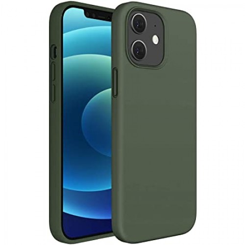 Чохол для iPhone 12 mini Silicone Case Full /dark olive/