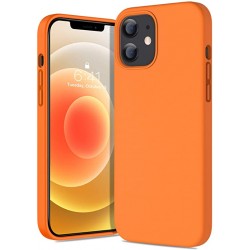 Чохол для iPhone 12 mini Silicone Case Full /orange/
