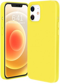 Чохол для iPhone 12 mini Silicone Case Full /yellow/