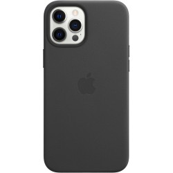  Чохол для iPhone 12 Pro Max Leather Case OEM with MagSafe /black/