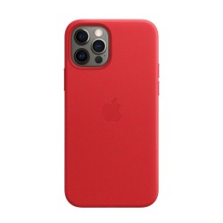 Чохол для iPhone 12 Pro Max Leather Case OEM with MagSafe /product red/