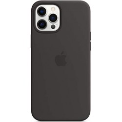  Чохол для iPhone 12 Pro Max Silicone Case OEM with MagSafe /black/