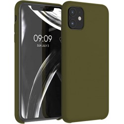  Чохол для iPhone 12pro max Silicone Case Full /dark olive/