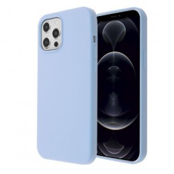  Чохол для iPhone 12pro max Silicone Case Full /lilac cream/