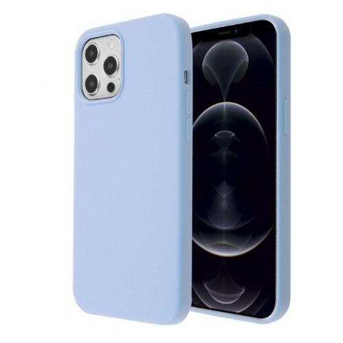  Чохол для iPhone 12pro max Silicone Case Full /lilac cream/