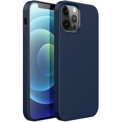  Чохол для iPhone 12pro max Silicone Case Full /midnight  blue/