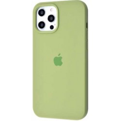  Чохол для iPhone 12pro max Silicone Case Full /mint gum/