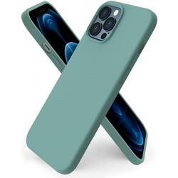  Чохол для iPhone 12pro max Silicone Case Full /pine green/