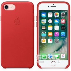  Чохол для iPhone 7 Leather Case copy /red/