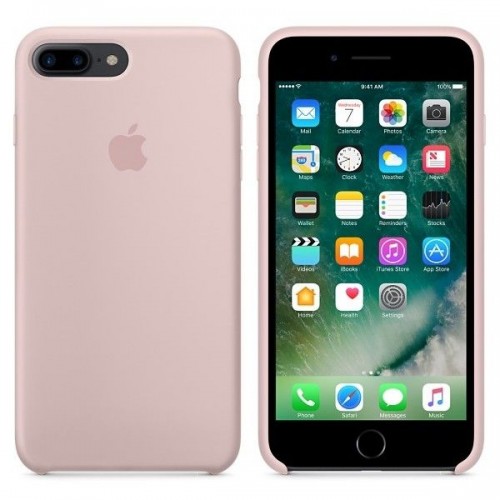  Чохол для iPhone 8/7 Plus Silicone Case copy /pink/