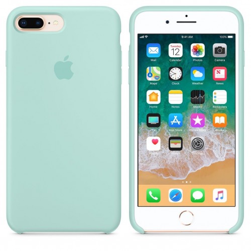  Чохол для iPhone 8/7 Plus Silicone Case copy /sky blue/