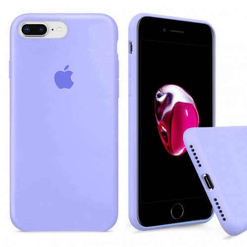  Чохол для iPhone 8/7 Plus Silicone Case Full /lilac cream/