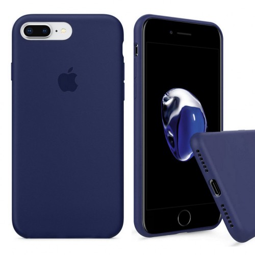  Чохол для iPhone 8/7 Plus Silicone Case Full /midnight  blue/