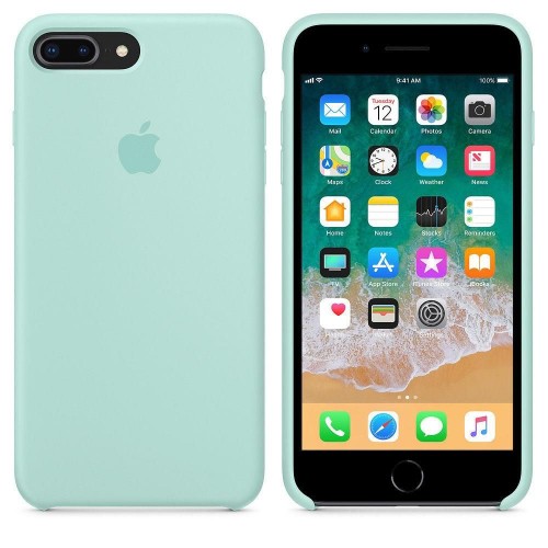  Чохол для iPhone 8/7 Plus Silicone Case OEM /marine green/