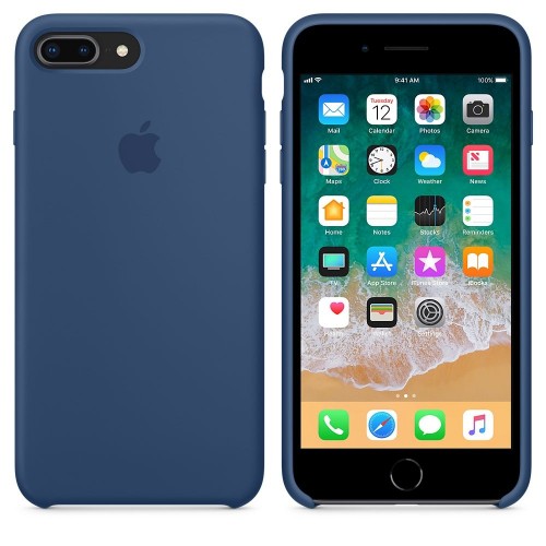  Чохол для iPhone 8/7 Plus Silicone Case OEM /sea blue/
