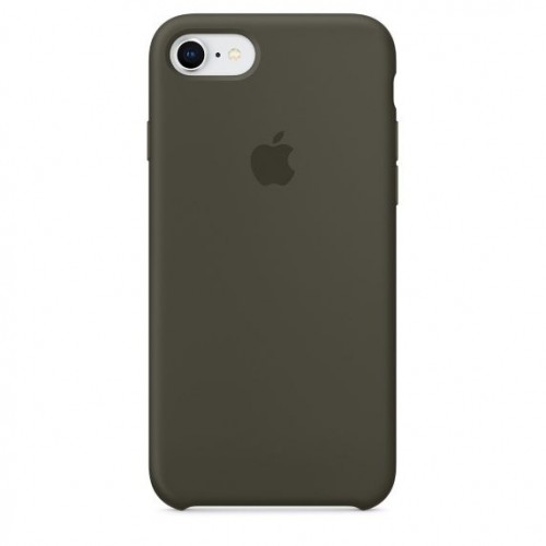  Чохол для iPhone 8/7 Silicone Case copy /dark olive/