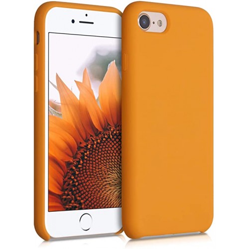  Чохол для iPhone 8/7 Silicone Case copy /new apricot/