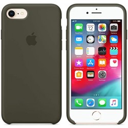  Чохол для iPhone 8/7 Silicone Case Full /dark olive/