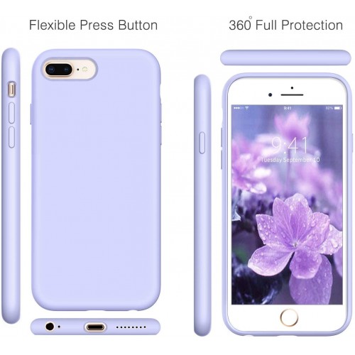  Чохол для iPhone 8/7 Silicone Case Full /lavender/
